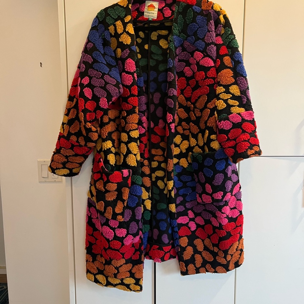 Farm Rio Polka Dot Rainbow Women's Coat
